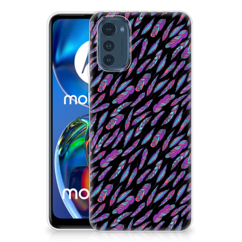 Motorola Moto E32/E32s TPU bumper Feathers Color