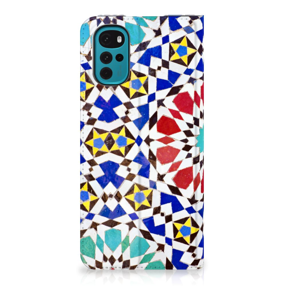 Motorola Moto G22 Standcase Mozaïek - B2C Telecom