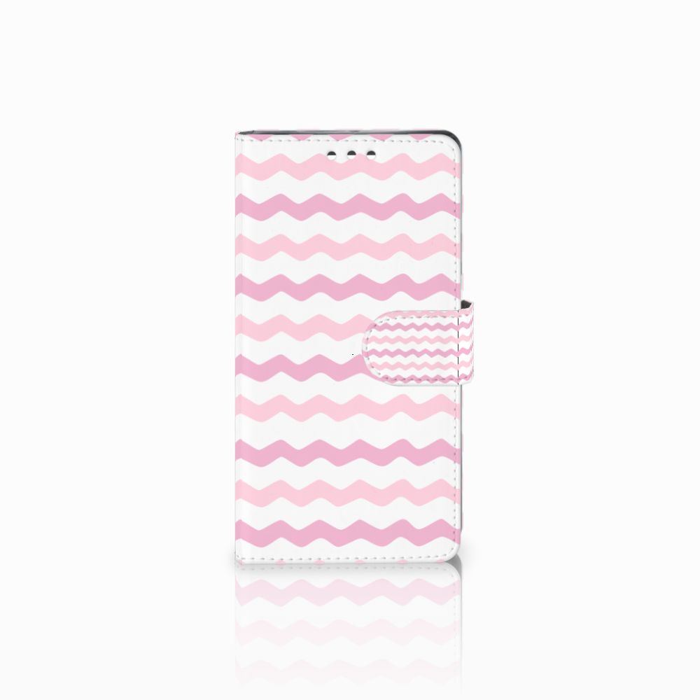 Sony Xperia XZ1 Telefoon Hoesje Waves Roze