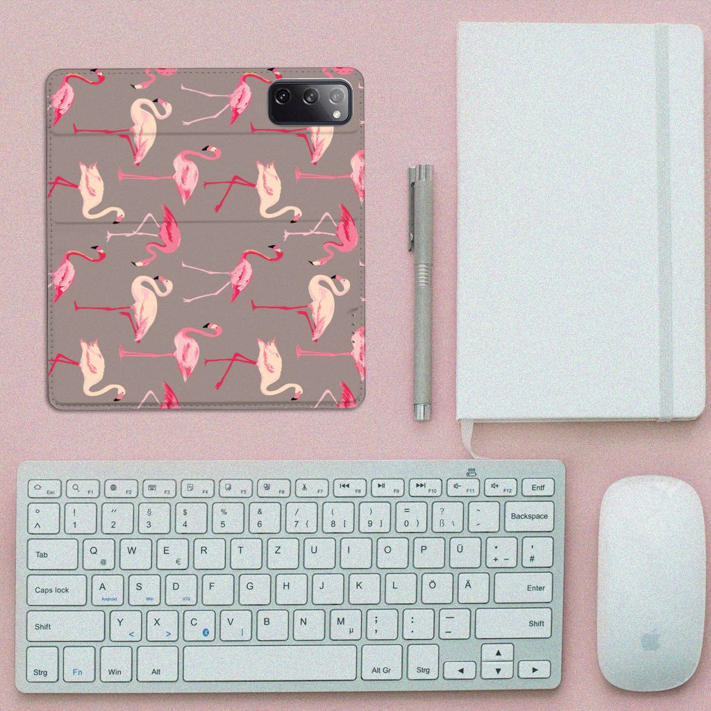 Samsung Galaxy S20 FE Hoesje maken Flamingo - B2C Telecom