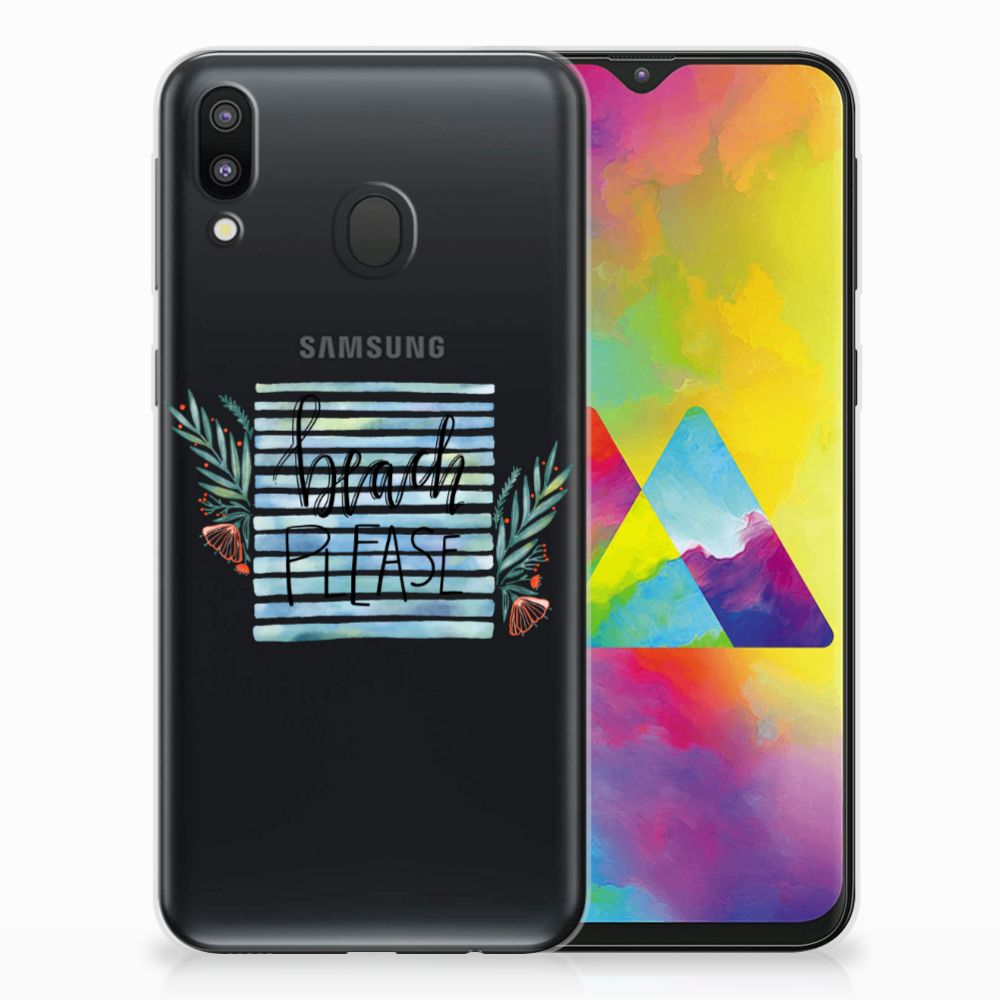 Samsung Galaxy M20 (Power) Telefoonhoesje met Naam Boho Beach