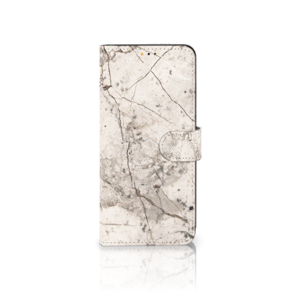 Samsung Galaxy A14 5G Bookcase Marmer Beige met unieke marmerprint en stijlvolle design.