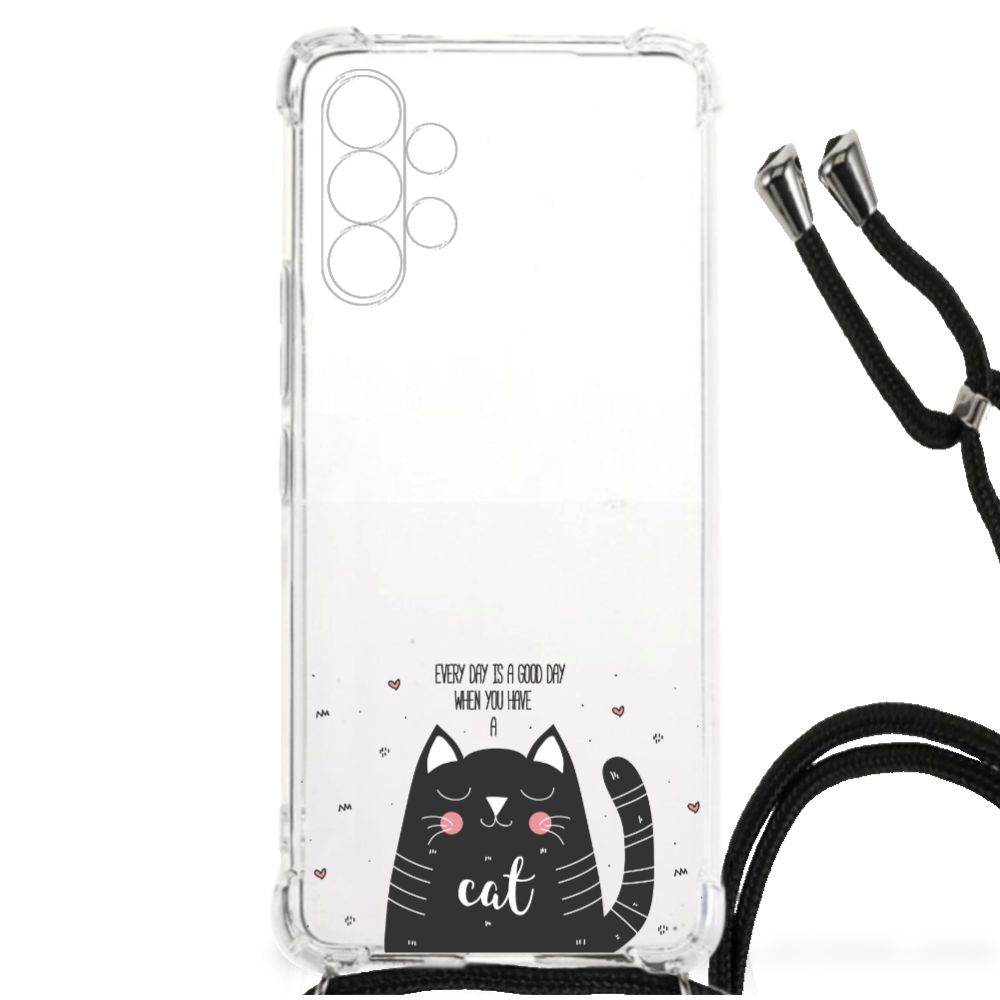 Samsung Galaxy A13 4G Stevig Bumper Hoesje Cat Good Day B2C Telecom