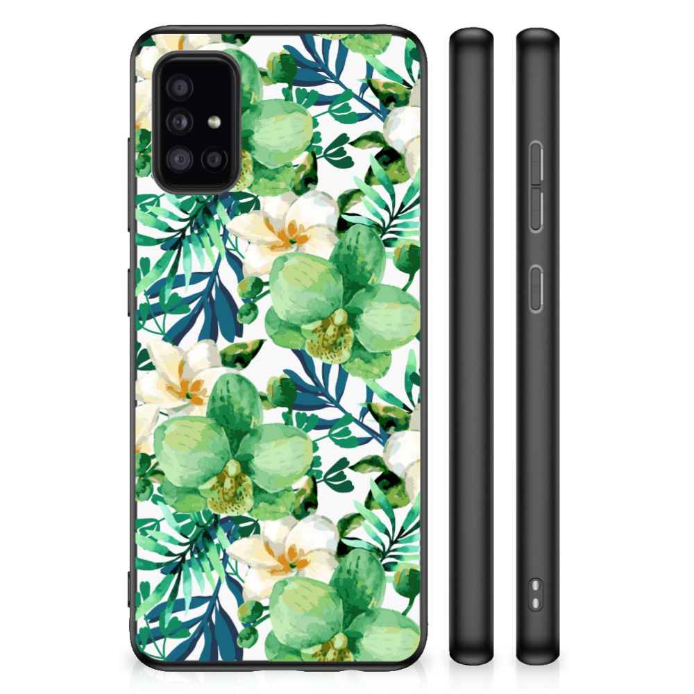 Samsung Galaxy A51 Skin Case Orchidee Groen