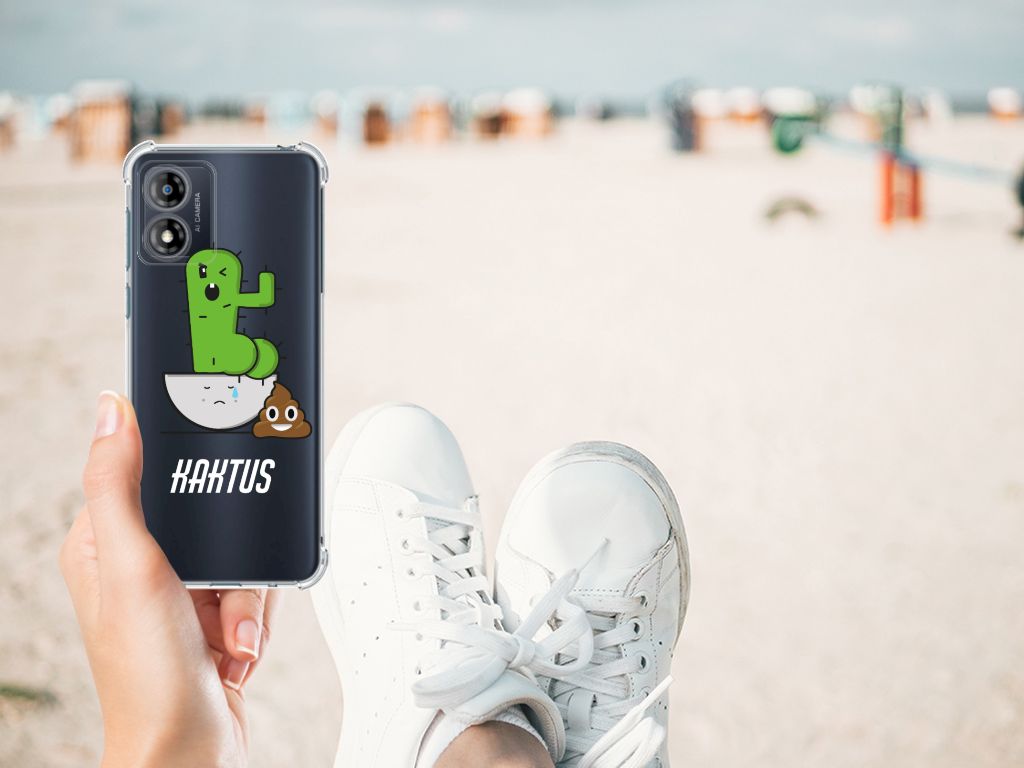 Motorola Moto E13 Stevig Bumper Hoesje Cactus Poo B2C Telecom