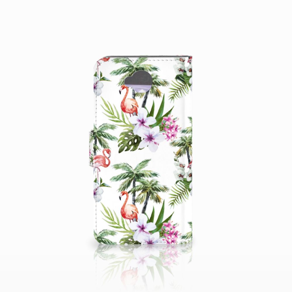 Microsoft Lumia 650 Telefoonhoesje met Pasjes Flamingo Palms