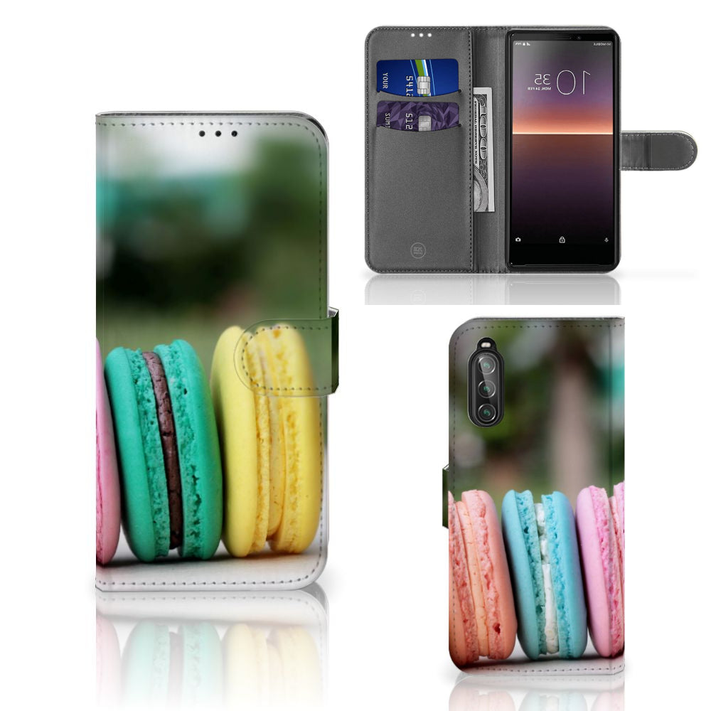 Sony Xperia 10 II Book Cover Macarons