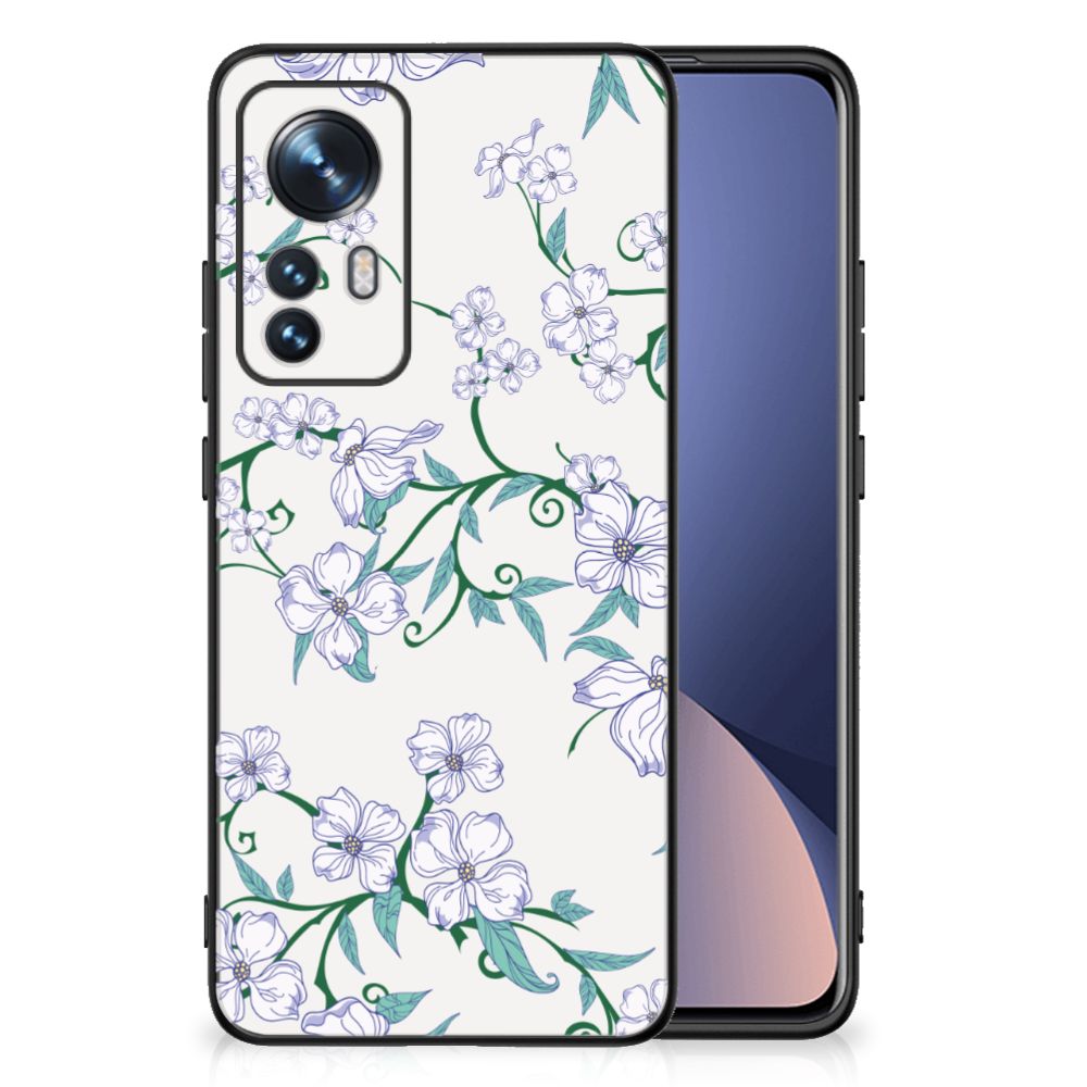 Xiaomi 12 | 12X Uniek Bloemen Hoesje Blossom White