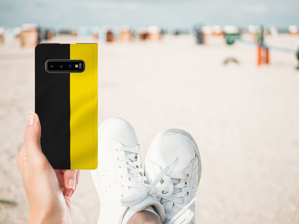 Samsung Galaxy S10 Standcase Belgische Vlag - B2C Telecom