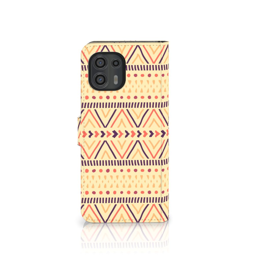 Motorola Edge 20 Lite Telefoon Hoesje Aztec Yellow