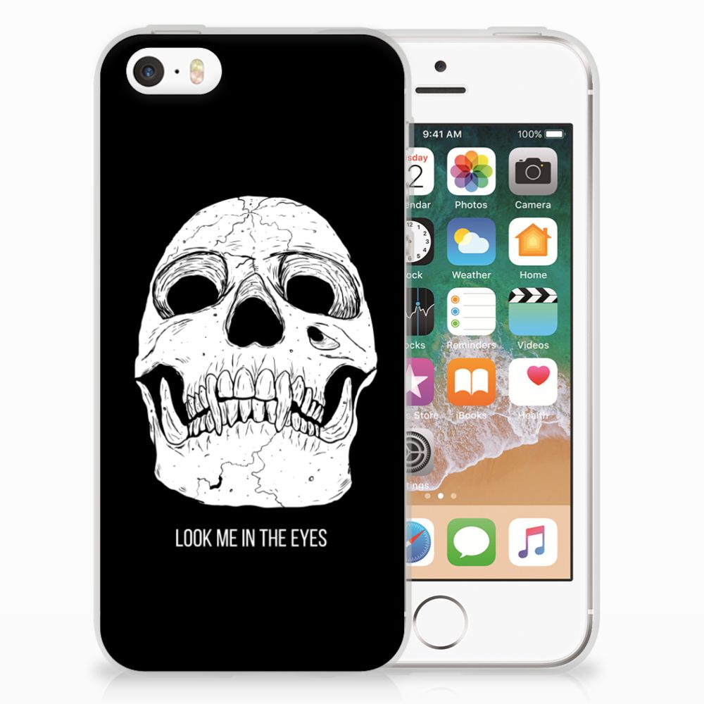 Silicone Back Case Apple iPhone SE | 5S Skull Eyes