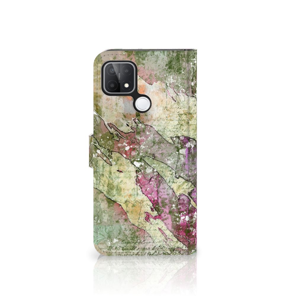 Hoesje OPPO A15 Letter Painting