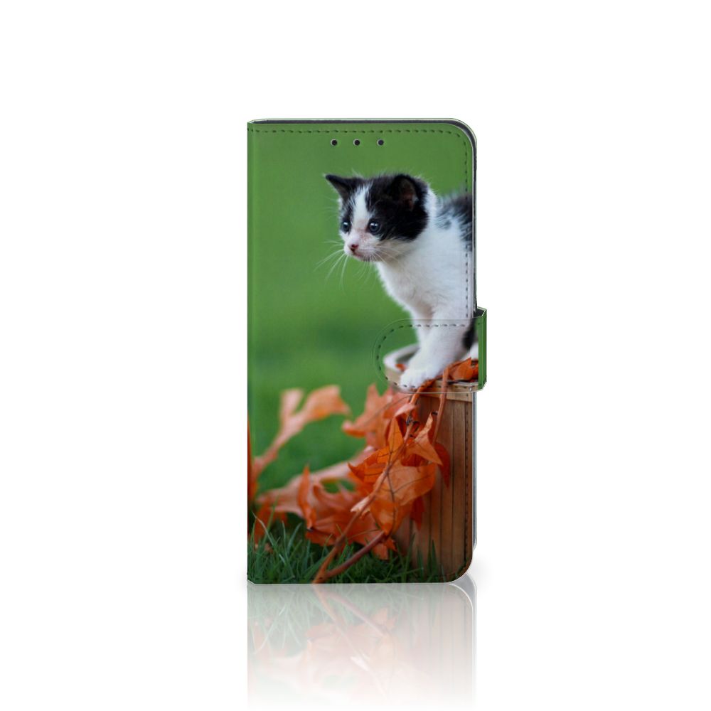 Alcatel 1S 2020 Telefoonhoesje met Pasjes Kitten