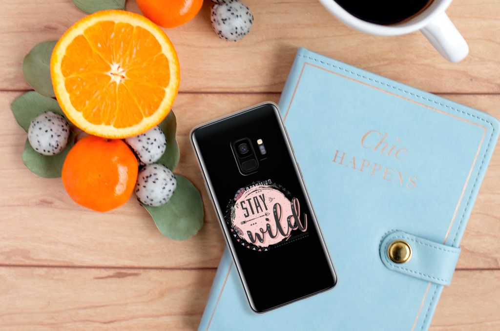 Samsung Galaxy S9 Telefoonhoesje met Naam Boho Stay Wild