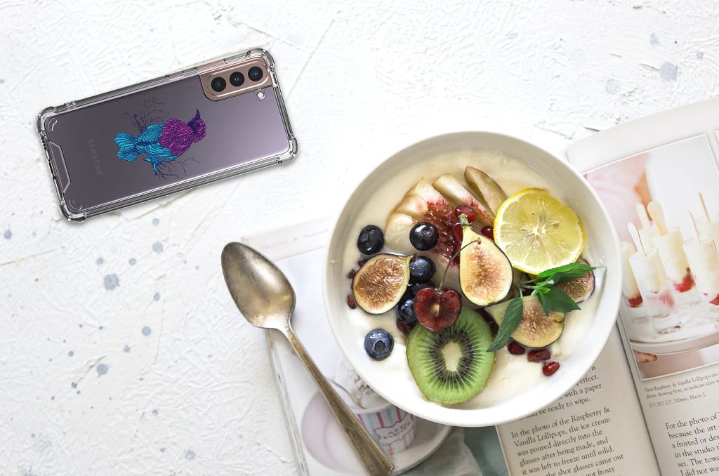 Samsung Galaxy S21 Plus Stevig Bumper Hoesje Merel B2C Telecom