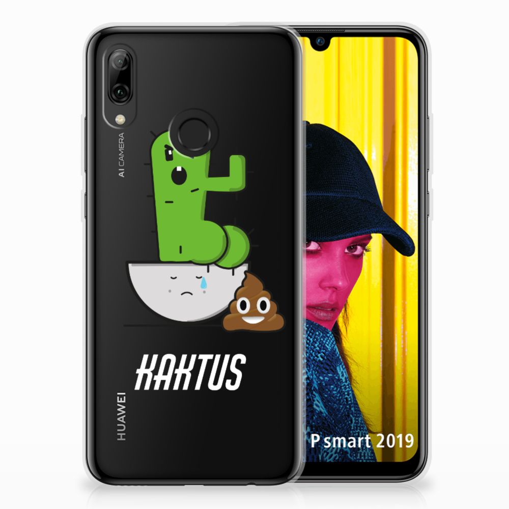 Huawei P Smart 2019 Telefoonhoesje met Naam Cactus Poo