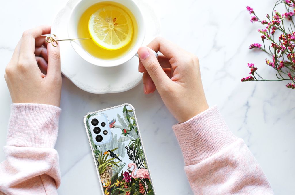 Case Anti-shock voor Samsung Galaxy A23 Jungle - B2C Telecom