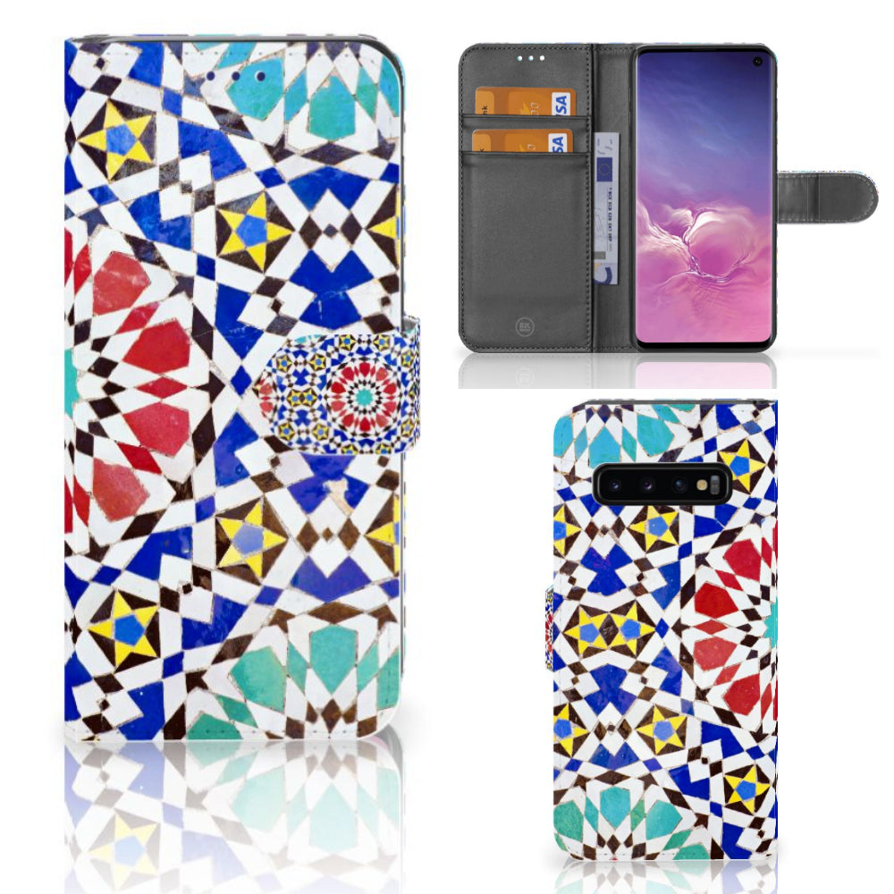 Samsung Galaxy S10 Bookcase Mozaïek