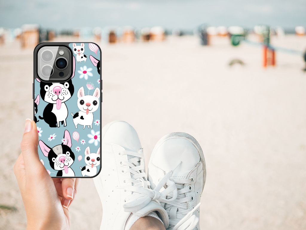 iPhone 13 Pro Max Dierenprint Telefoonhoesje Hondjes B2C Telecom
