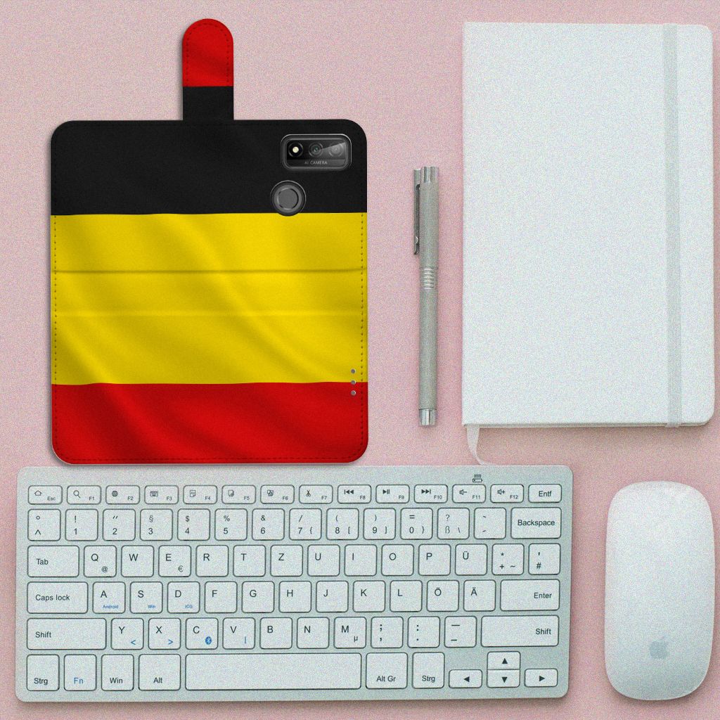 Huawei P Smart 2020 Bookstyle Case Belgische Vlag