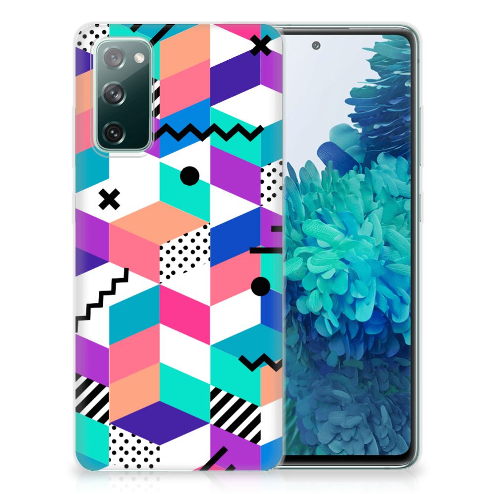 Samsung Galaxy S20 FE TPU Hoesje Blokken Kleurrijk B2C Telecom