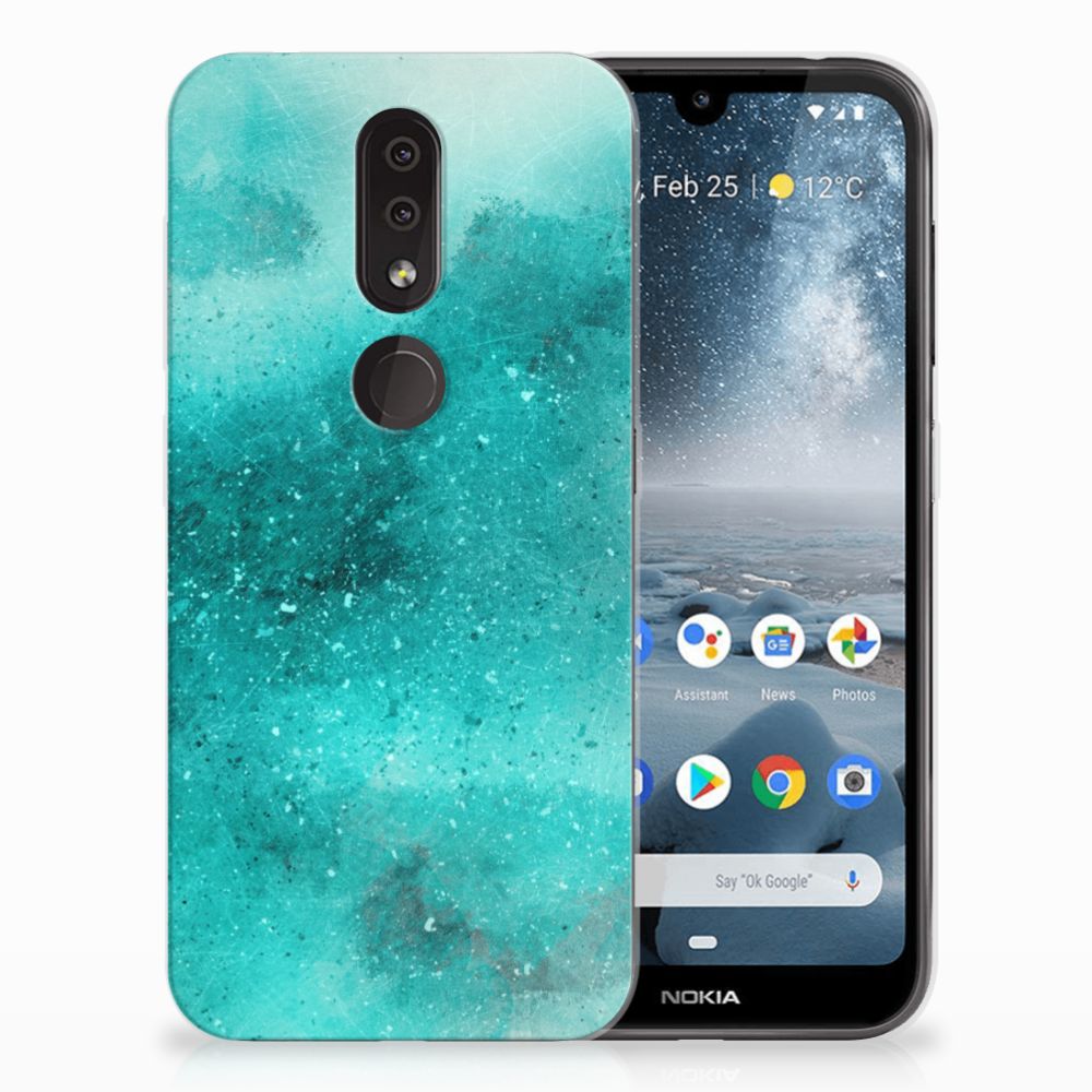 Hoesje maken Nokia 4.2 Painting Blue