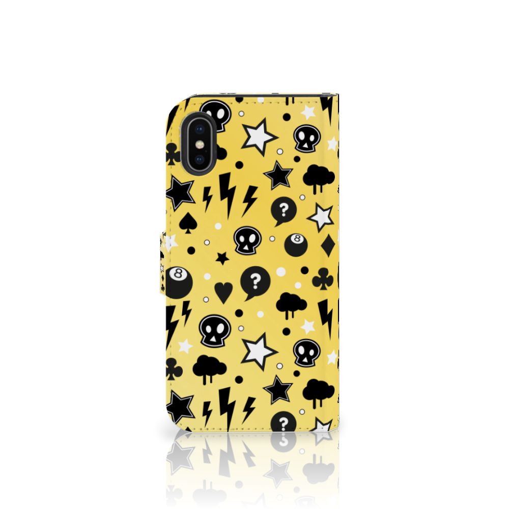 Telefoonhoesje met Naam Apple iPhone X | Xs Punk Geel