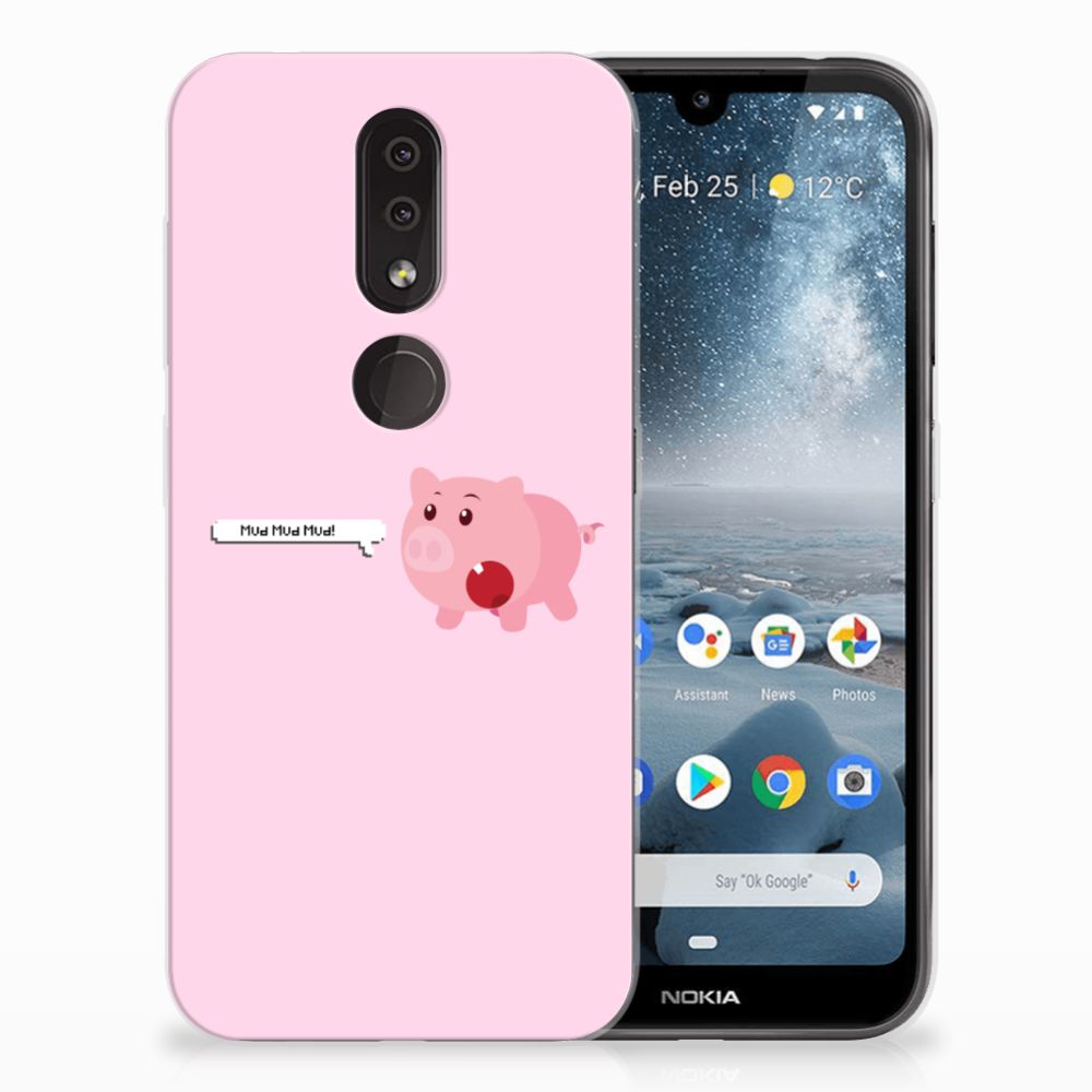 Nokia 4.2 Telefoonhoesje met Naam Pig Mud