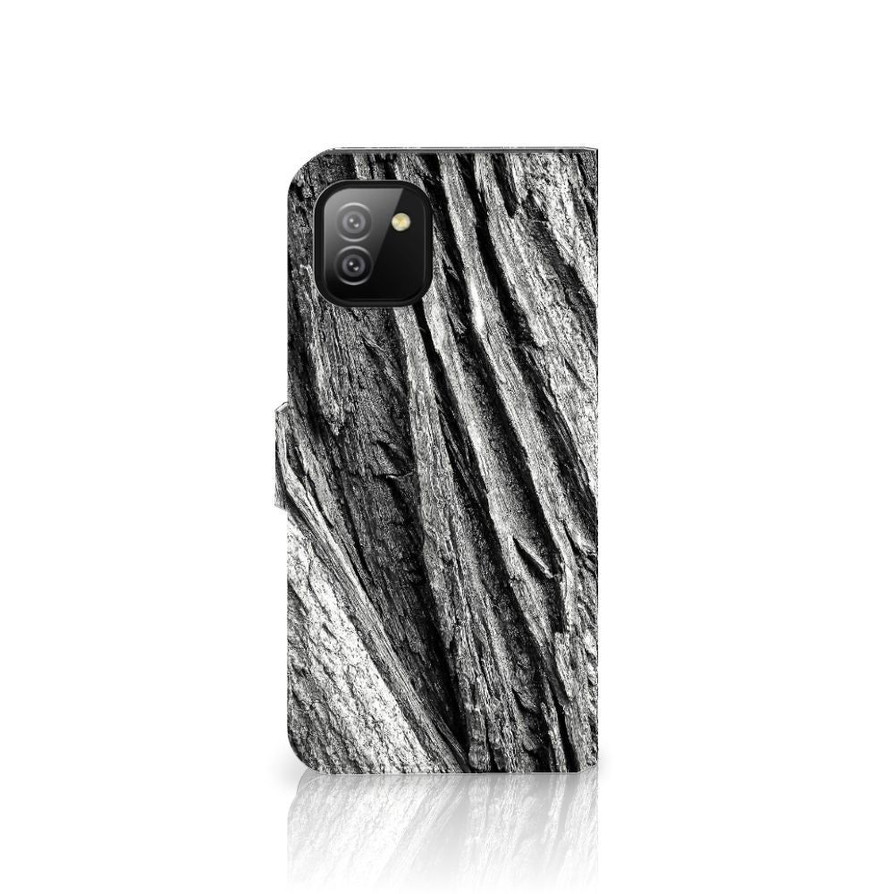 Book Style Case Samsung Galaxy A03 Boomschors Grijs