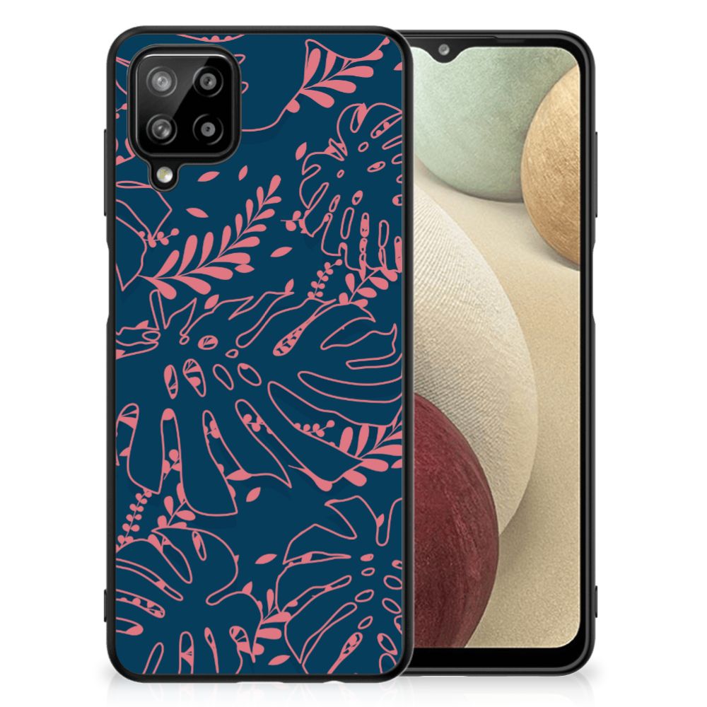 Samsung Galaxy A12 Bloemen Hoesje Palm Leaves