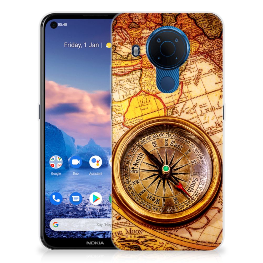 Nokia 5.4 Siliconen Back Cover Kompas