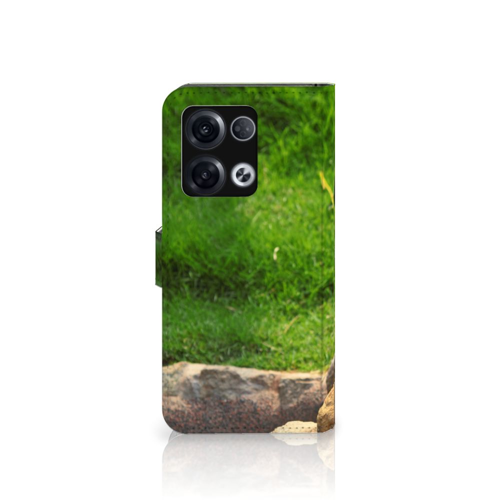 OPPO Reno8 Pro Telefoonhoesje met Pasjes Panda