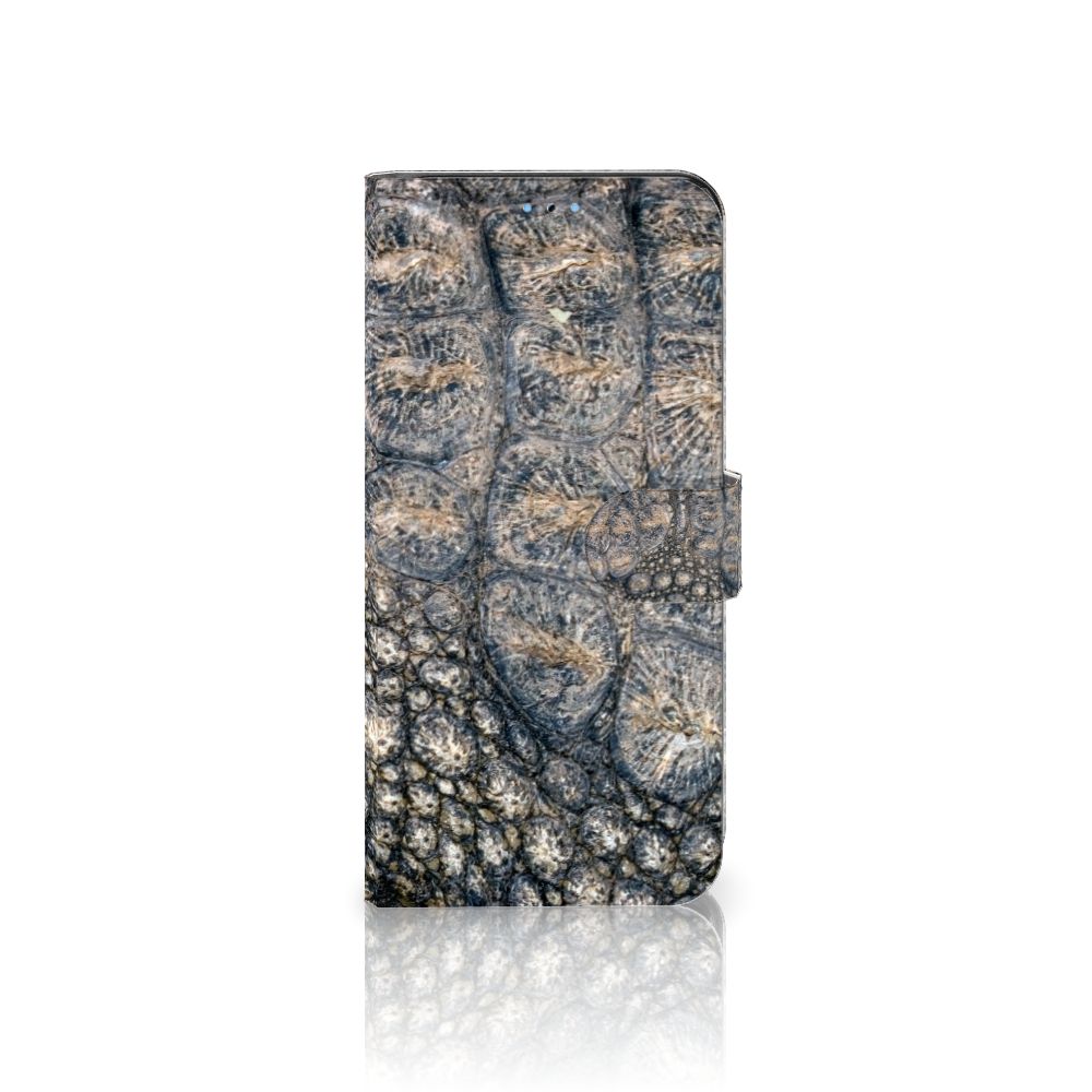 OPPO Reno8 Pro Telefoonhoesje met Pasjes Krokodillenprint