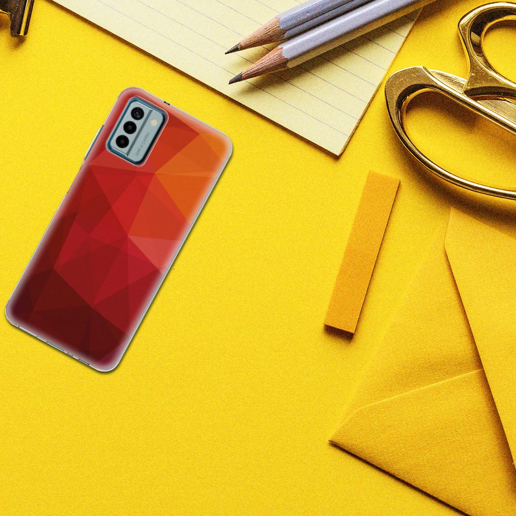 TPU Hoesje voor Nokia G22 Polygon Red