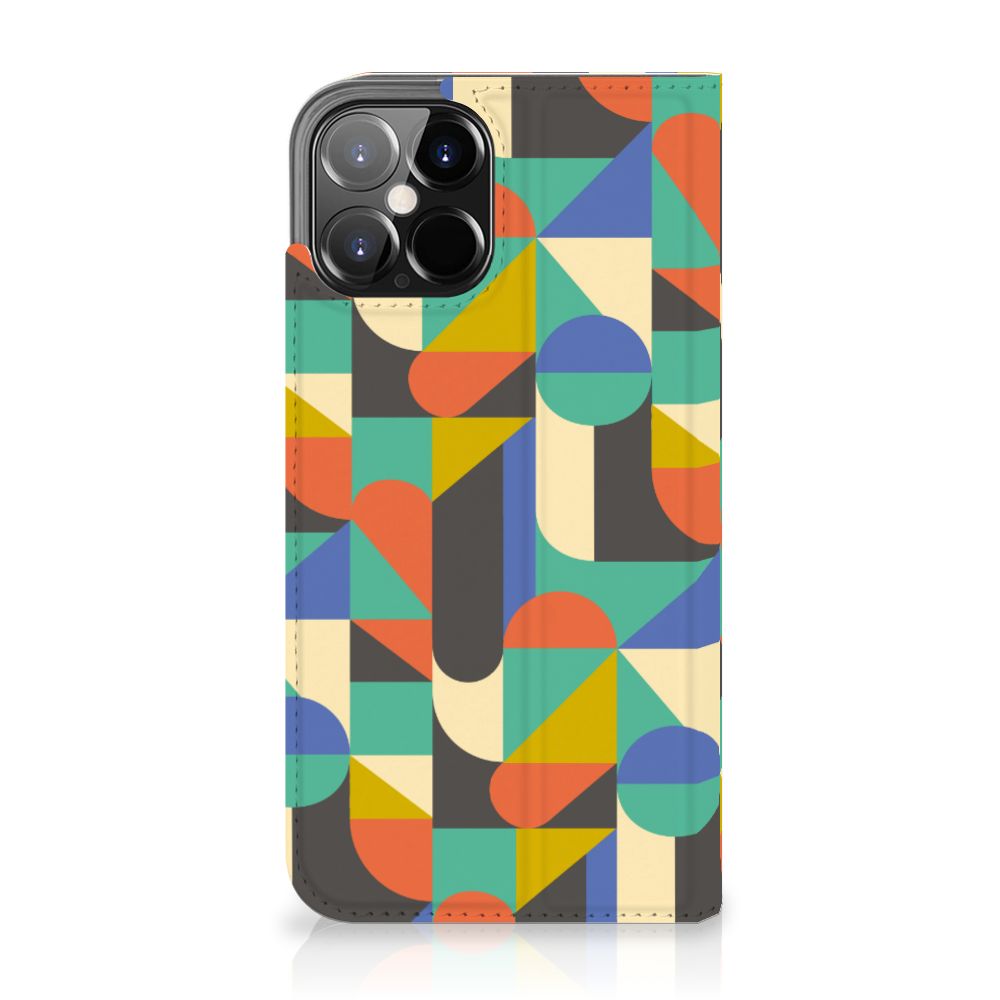 iPhone 12 Pro Max Hoesje met Magneet Funky Retro - B2C Telecom
