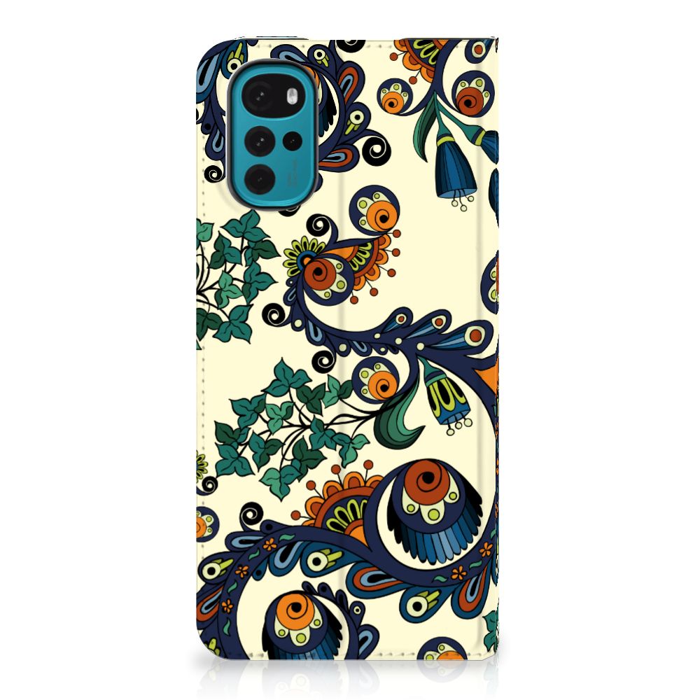Telefoon Hoesje Motorola Moto G22 Barok Flower - B2C Telecom