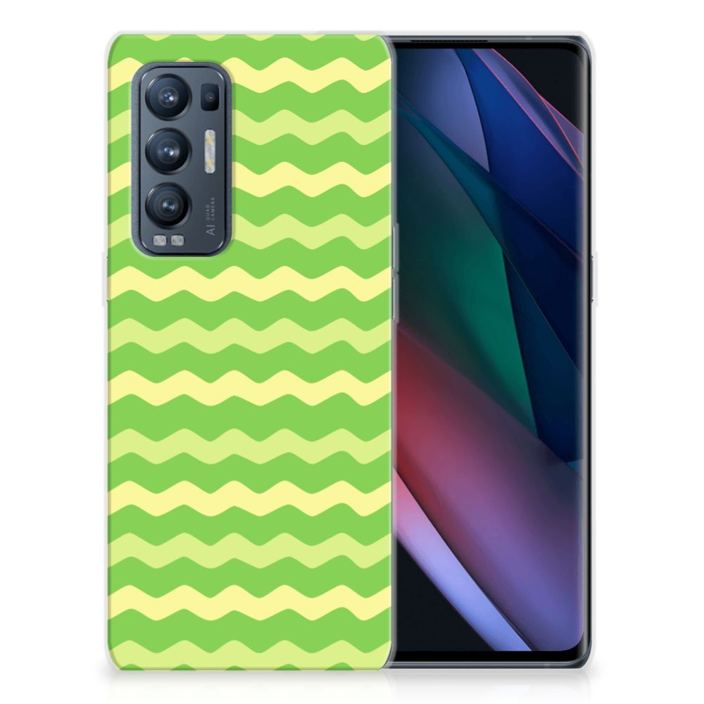 OPPO Find X3 Neo TPU bumper Waves Green B2C Telecom