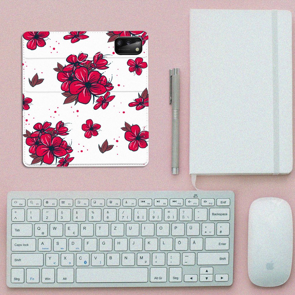 Samsung Galaxy A41 Smart Cover Blossom Red