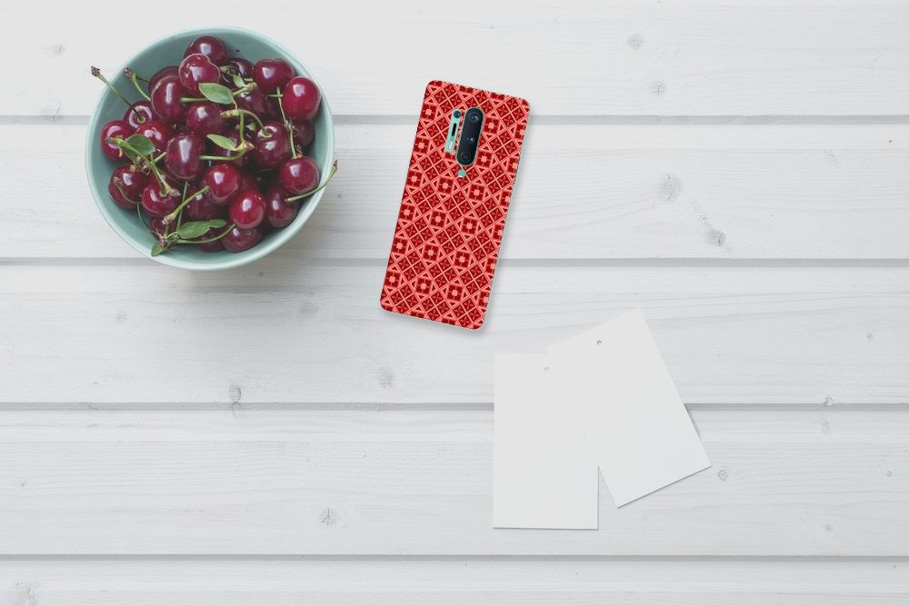 OnePlus 8 Pro TPU bumper Batik Rood