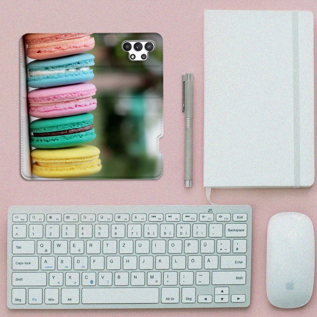 Samsung Galaxy A32 4G | A32 5G Enterprise Editie Flip Style Cover Macarons - B2C Telecom