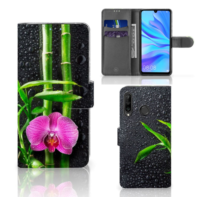 Huawei P30 Lite (2020) Hoesje Orchidee