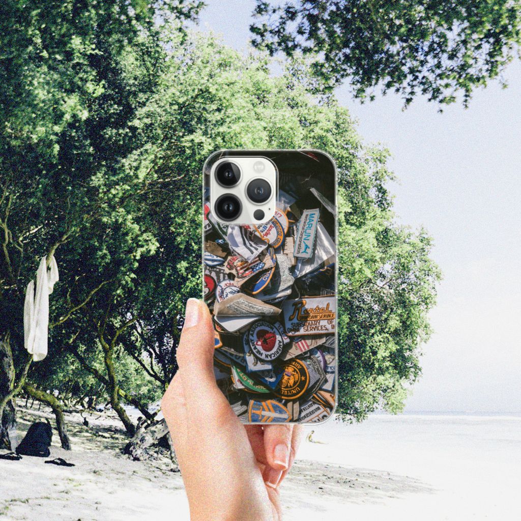 iPhone 13 Pro Max Siliconen Hoesje met foto Badges B2C Telecom