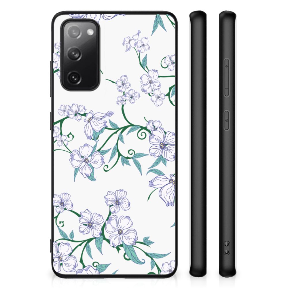 Samsung Galaxy S20 FE Uniek Bloemen Hoesje Blossom White B2C Telecom