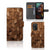 Book Style Case voor Nokia XR21 Wooden Cubes