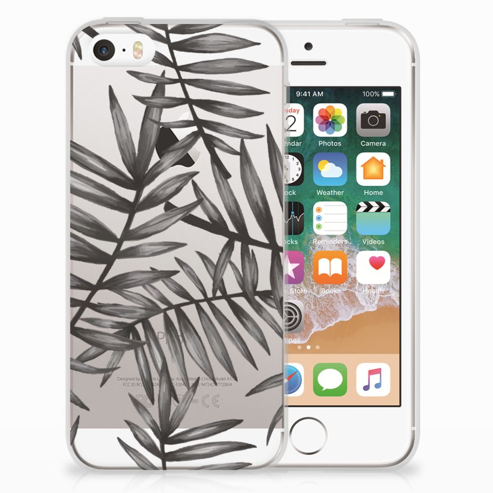 Apple iPhone SE | 5S TPU Case Leaves Grey