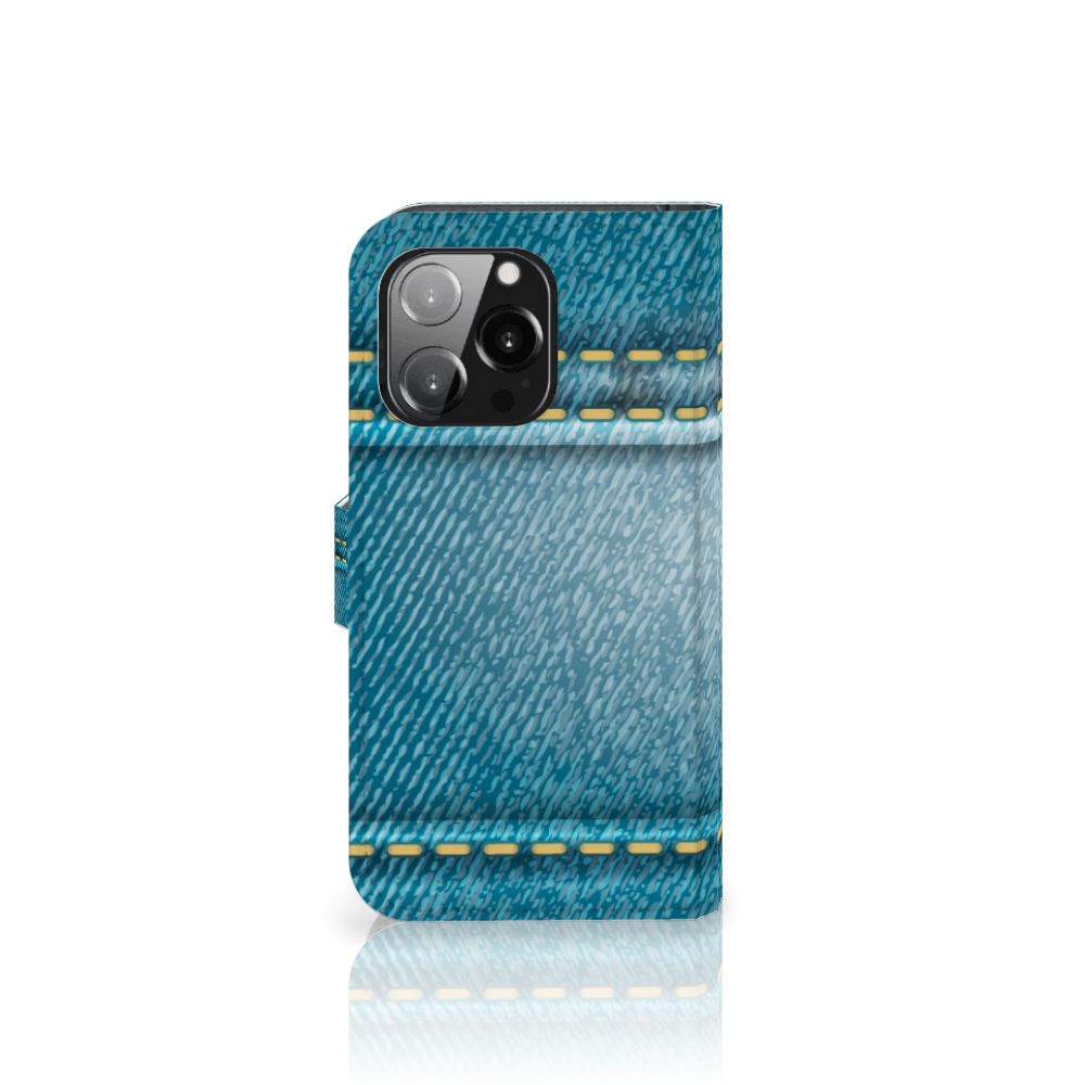 iPhone 13 Pro Wallet Case met Pasjes Jeans