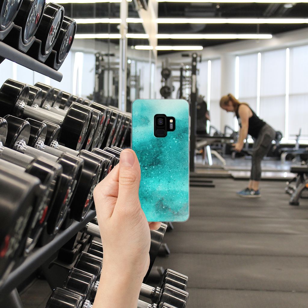 Hoesje maken Samsung Galaxy S9 Painting Blue