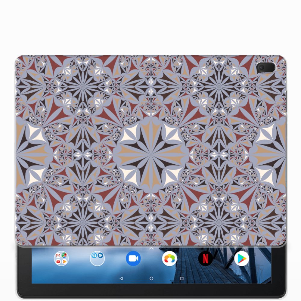 Lenovo Tab E10 Tablet Back Cover Flower Tiles