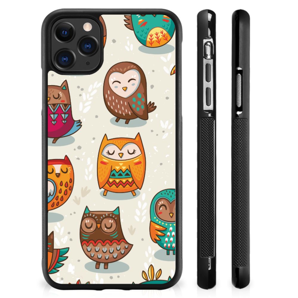 Apple iPhone 11 Pro Max Back Cover Vrolijke Uilen B2C Telecom