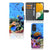 Samsung Galaxy A14 5G Telefoonhoesje met Pasjes Vissen met kleurrijke tropische vissen en ruimte voor pasjes.
